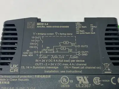 Used MURRELEKTRONIK MICO ELECTRONIC CIRCUIT PROTECTION 2-CHANNEL Misc Industrial Equipment | Maverick Industrial Sales #1111022
