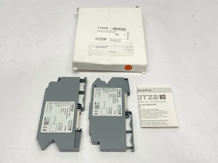 Used LUTZE LOCC-BOX-ES 7-6425 SUPPLY TERMINAL AND END BLOCK 40A Misc Industrial Equipment | Maverick Industrial Sales #1104633