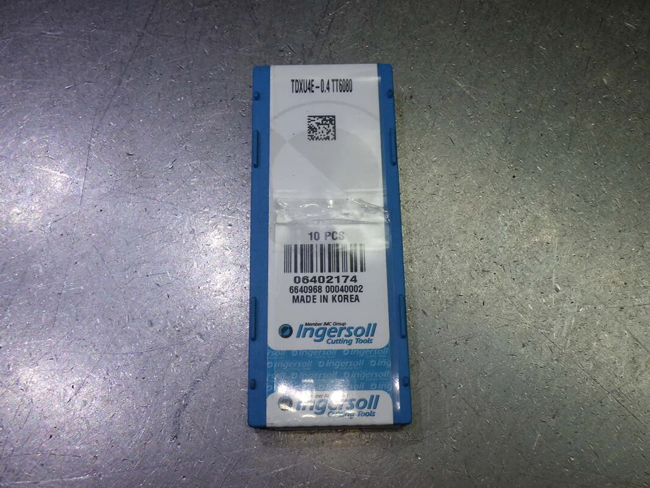 Ingersoll Carbide Grooving Inserts QTY10 TDXU4E-0.4 TT6080 (LOC2489)