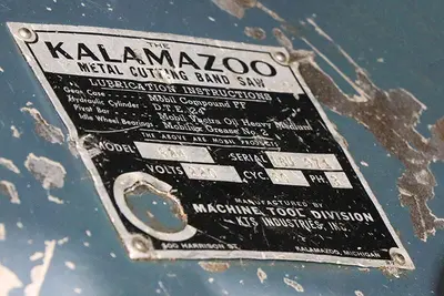 8" x 24" KALAMAZOO HORIZONTAL BANDSAW MODEL: 824