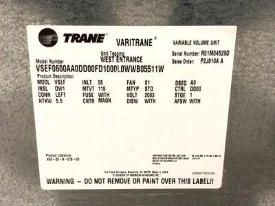 Used Trane Varitrane Air Conditioning Equipment Michigan US | Maverick Industrial Sales #1462878