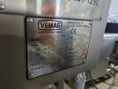 New | in-Stock 2020 VEMAG FM 250 Patty Forming Machines Illinois US | M&M Equipment Corp. #1363774
