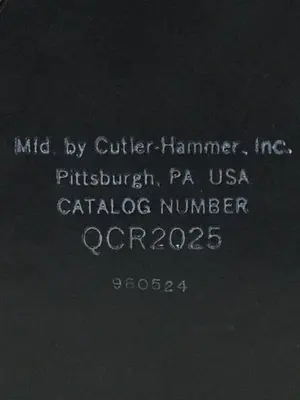 USED CUTLER HAMMER QCR2025