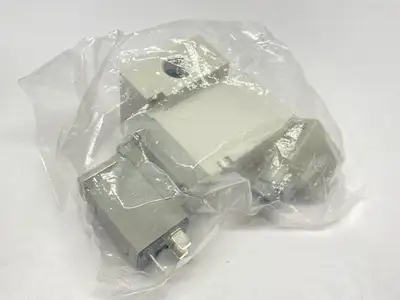 NEW SMC SOLENOID VALVE, 3-PORT PILOT POPPET TYPE, 3/8" PORTS