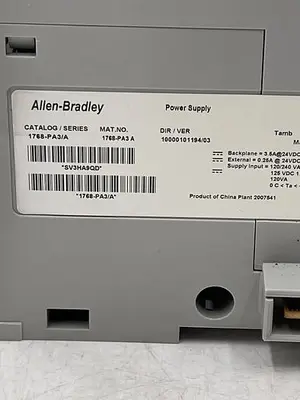 Used ALLEN-BRADLEY ALLEN-BRADLEY 1768-PA3 SER A PLC Input & Output | ND Industrial Surplus #1214370