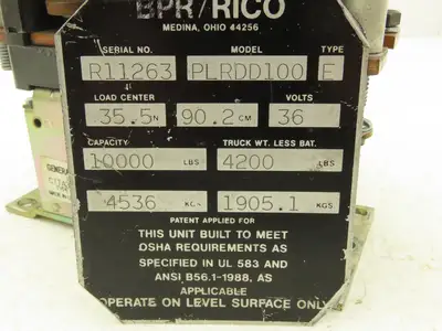 General Electric CTTA304FR136XN Forklift DC Motor Contactor 36V Off PLR-DD-100