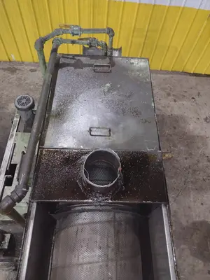 20" DIAMETER JENSEN MODEL #8452 (WASH, RINSE & DRY) CONTINUOUS ROTARY DRUM PARTS WASHER: YOBRO #25068