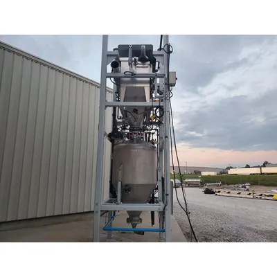 Used 2.5 Ton Dynamic Air BulkBuster Bulk Bag Unloader w/ Dense Phase Transporter