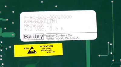 BAILEY CONTROLS 6643269B2 SYMPHONY NETWORK BOARD P-HC-DOC-00010000 REV. B