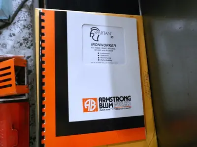 ARMSTRONG BLUM/ SPARTAN MODEL IW66D HYDRAULIC IRONWORKER