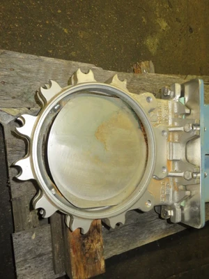 Fabri-Valve 10"-150 Knife Gate Valve , Air Operated , 316ss, Unused