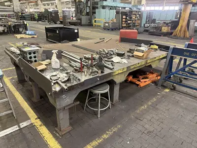 12'3" X 8'3" STEEL LAYOUT TABLE: STOCK #23550