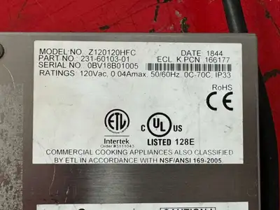 Used Kitchen Brains Used Kitchen Brains Z120120HFC 12 Inch Programmable Zap Timer Solid State Control Restaurant Equipment (Miscellaneous) Illinois US | Falcon Restaurant Supply #1375100