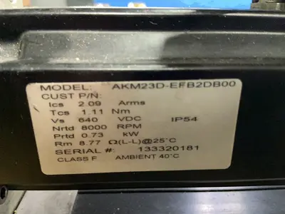 Used KOLLMORGEN ED’SX15058300MF2FT1EIDR60C Pumps Ohio US | HGR 24 #1329456