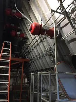 Spray dryer 7,000 lbs. Per hour evap. V-bottom dryer three nozzles #3653507