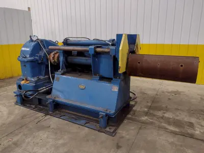 36” W X 16" ID YODER RECOILER WITH PUSH-OFF MANDREL: STOCK  #22952