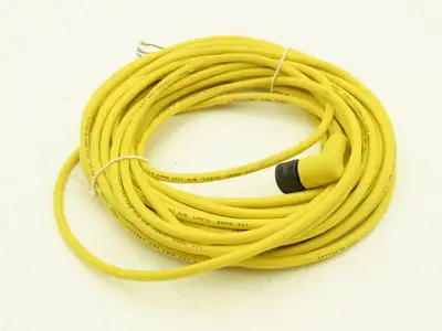 Balluff C21BE300VY300F Connector Cable 3 Pin Right Angle Female to Flying Leads