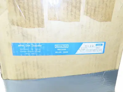Jeffrey Chain 40-1R #40 Precision Riveted Roller Chain 1/2" Pitch 100 Foot Roll