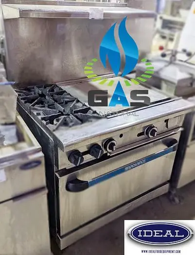 Radiance 36" gas oven with 2 burners and 24" flat top grill - WE SHIP