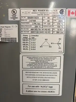 Used 2022 BEAVER BA45H-M/Z3 Transformers British Columbia CA | Lenmark #1426725