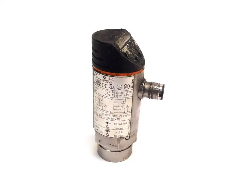 Used IFM ELECTRONIC PRESSURE SENSOR SWITCH 1/4 NPT 0-1000PSI RANGE Valves/Fittings | Maverick Industrial Sales #1109832