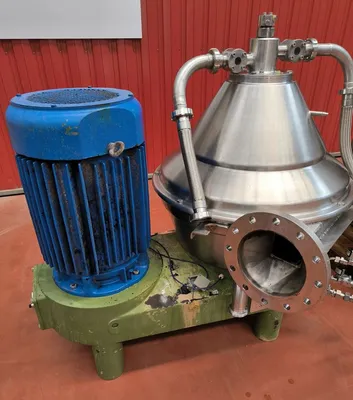 (4) Westfalia SC 35-36-177 Hydrostop clarifier centrifuges, 316SS.