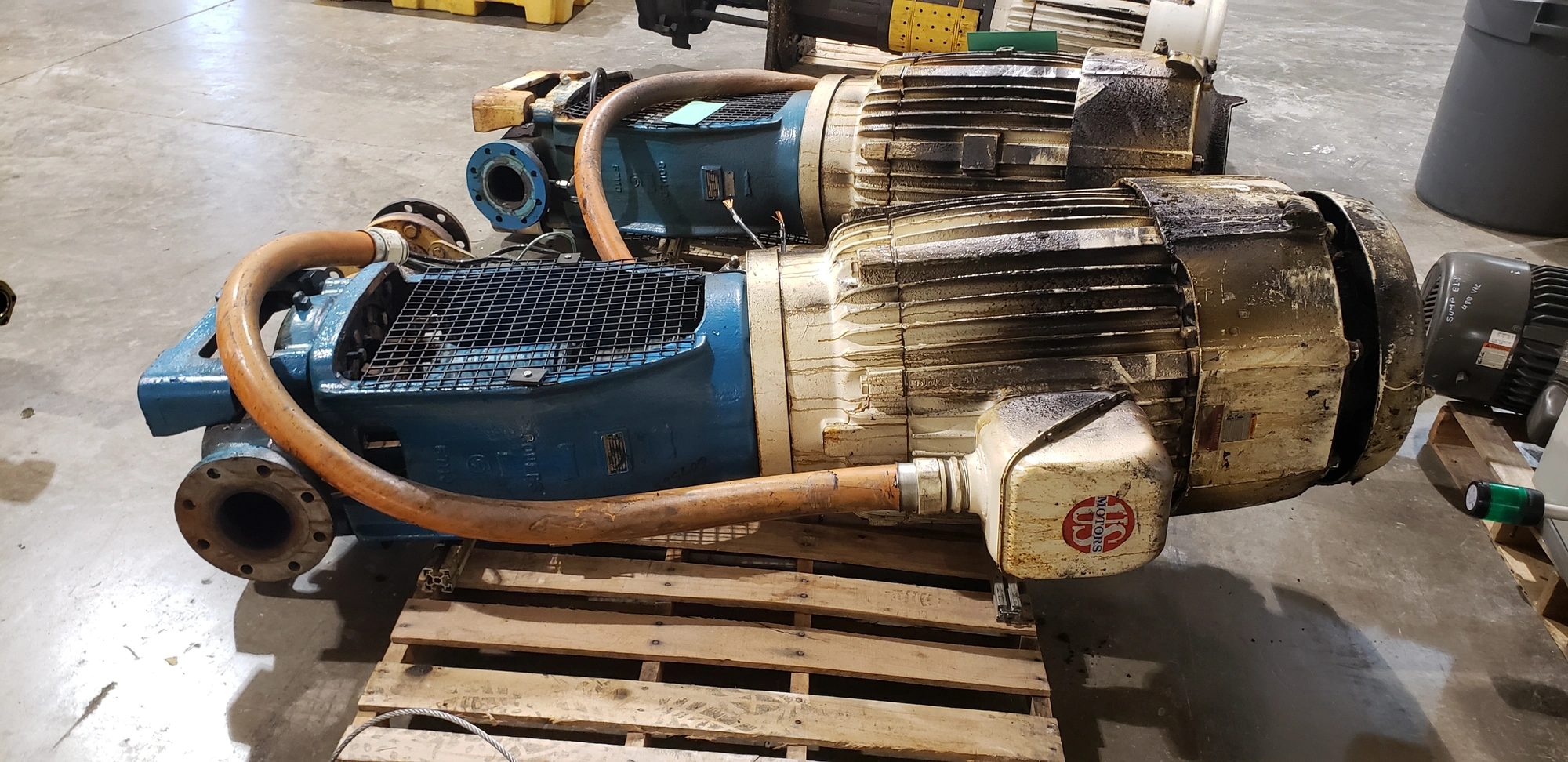 Goulds 3x4-10 Pump In-Line Process Pump w/ US Motors 75hp, 3570r