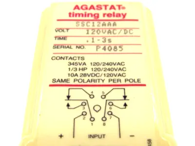 NEW AGASTAT SSC12AAA TIMING RELAY 120VAC/120VDC