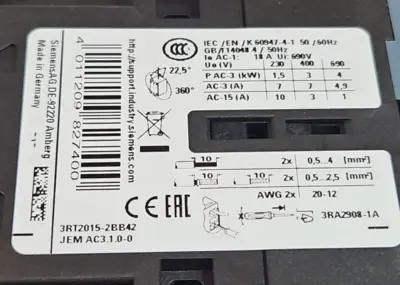 Used Siemens 3RH2911-2XA40-0MA0 PLC Contactors South Carolina US | Palmetto Automation #1160108