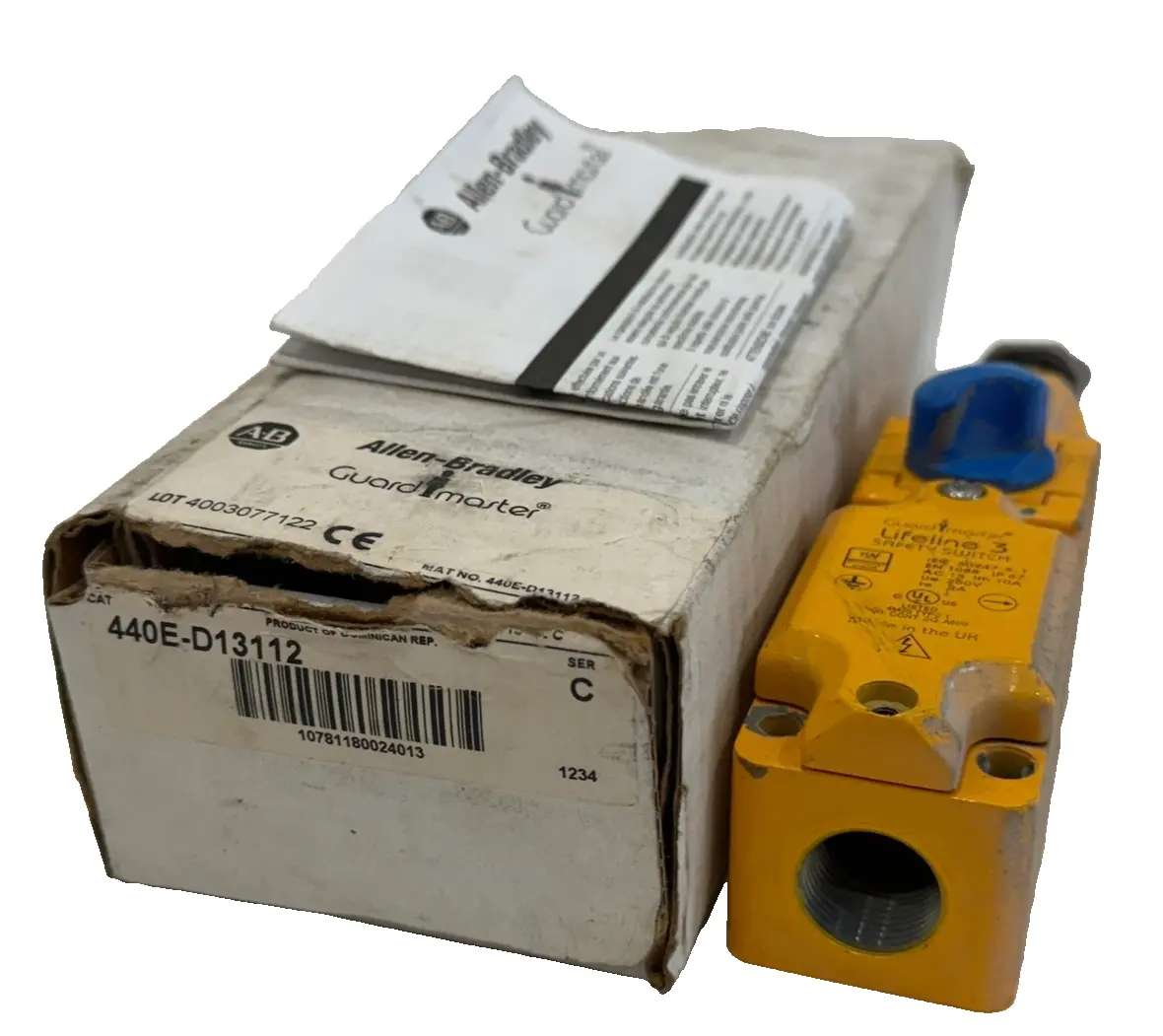 ALLEN BRADLEY 440E-D13112 SAFETY SWITCH SER. B 440ED13112