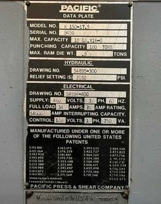 USED 1985 PACIFIC K 150-17.5