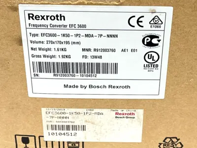 New | in-Stock Bosch Rexroth EFC 3600 Variable Speed Drives Michigan US | Maverick Industrial Sales #1467892