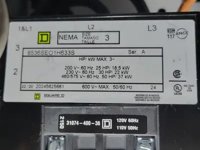 USED SQUARE D MODEL 6