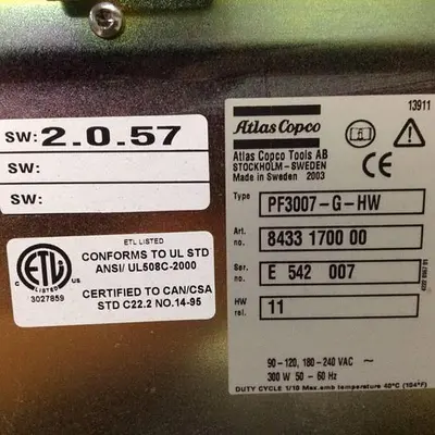 USED ATLAS COPCO PF3007-G-HW