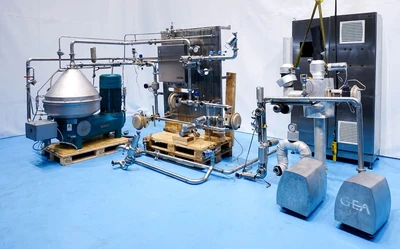 Westfalia GSE 75-06-177 Hydrostop beer clarifier centrifuge, 316SS.
