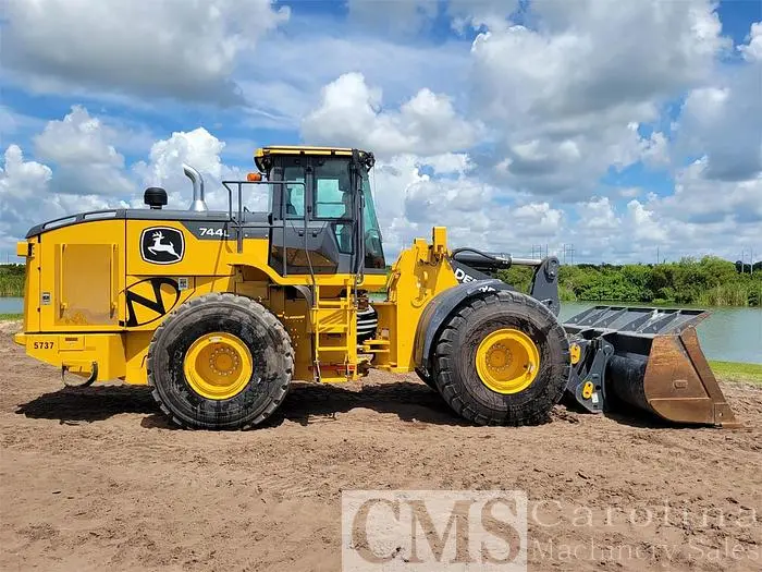 Used 2021 JOHN DEERE 744L WHEEL LOADER Sawmill Material Handling | CAROLINA MACHINERY SALES #422308