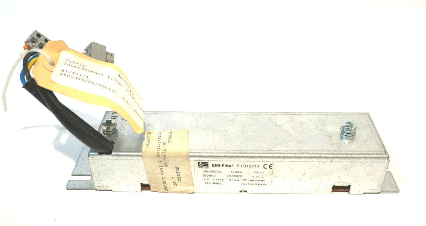 NEW BLOCK EMI-FILTER B 0312013 B0312013