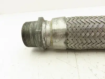 Hydra Stainless Steel Braided Flex Hose 1-1/2" x 23" Long 1-1/2" NPT Male Ends