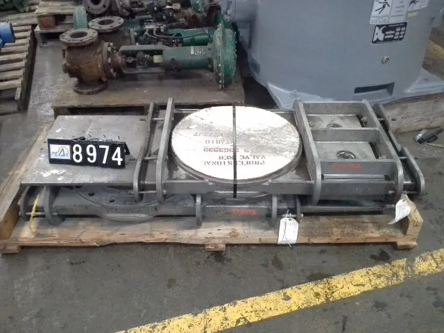 Custom 16"-150 Thru Port Valve without actuator, material Titanium, Remanufactured