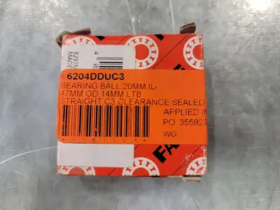 Deep Groove Ball Bearing No. 6204RSR