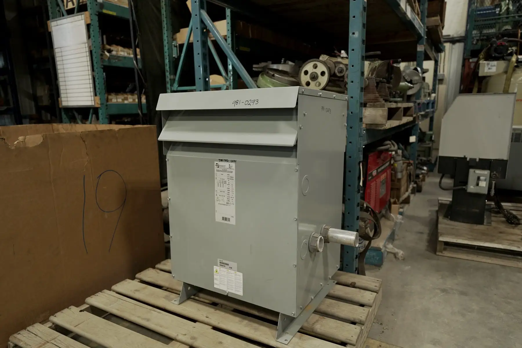 75 KVA 480V to 208Y/120V Isolation Multi-tap Transformer