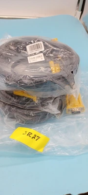 LOT OF 3 KVM CABLE, VGA+USB BTO VGA A MALE TO MALE 10FT