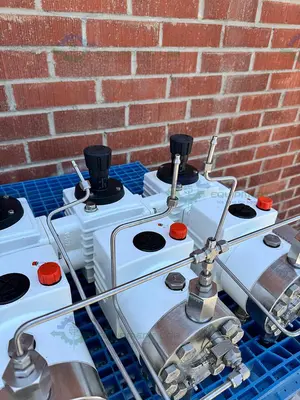 Used LEWA LDC 3 WATERLIKE DIAPHRAGM METERING PUMP W/ RELIANCE ELECTRIC 2.4 HP MOTOR Pumps (Metering) California US | Equipment Lab #1302394