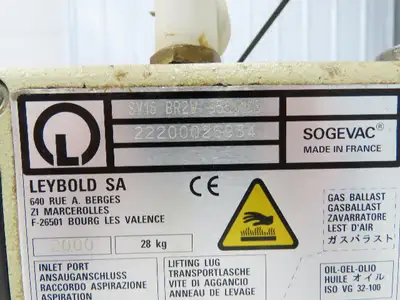 Used LEYBOLD _UNKNOWN_ Vacuum Pumps Indiana US | Arrow Industrial #620133