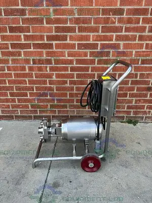 USED FRISTAM FPX732-165 CENTRIFUGAL PUMP W/STAINLESS 7 1/2 HP MOTOR, 480V, CONTROLLER