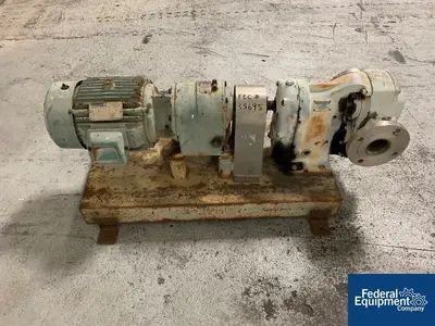 USED Waukesha Cherry-Burrell 2.5" Waukesha Rotary Lobe Pump, S/S, 7.5 HP