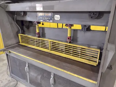6' x 3/8" HTC MODEL #375-6S HYDRAULIC SHEAR: STOCK #21236