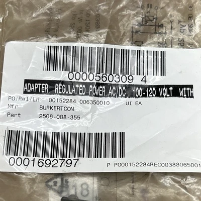 NEW Burkertcon 2506-008-355