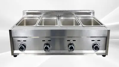 4 COMPARTMENT DEEP FRYER - PROPANE -OUTDOOR USE ONLY