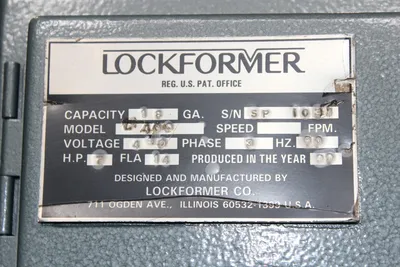 USED 1999 LOCKFORMER L-409